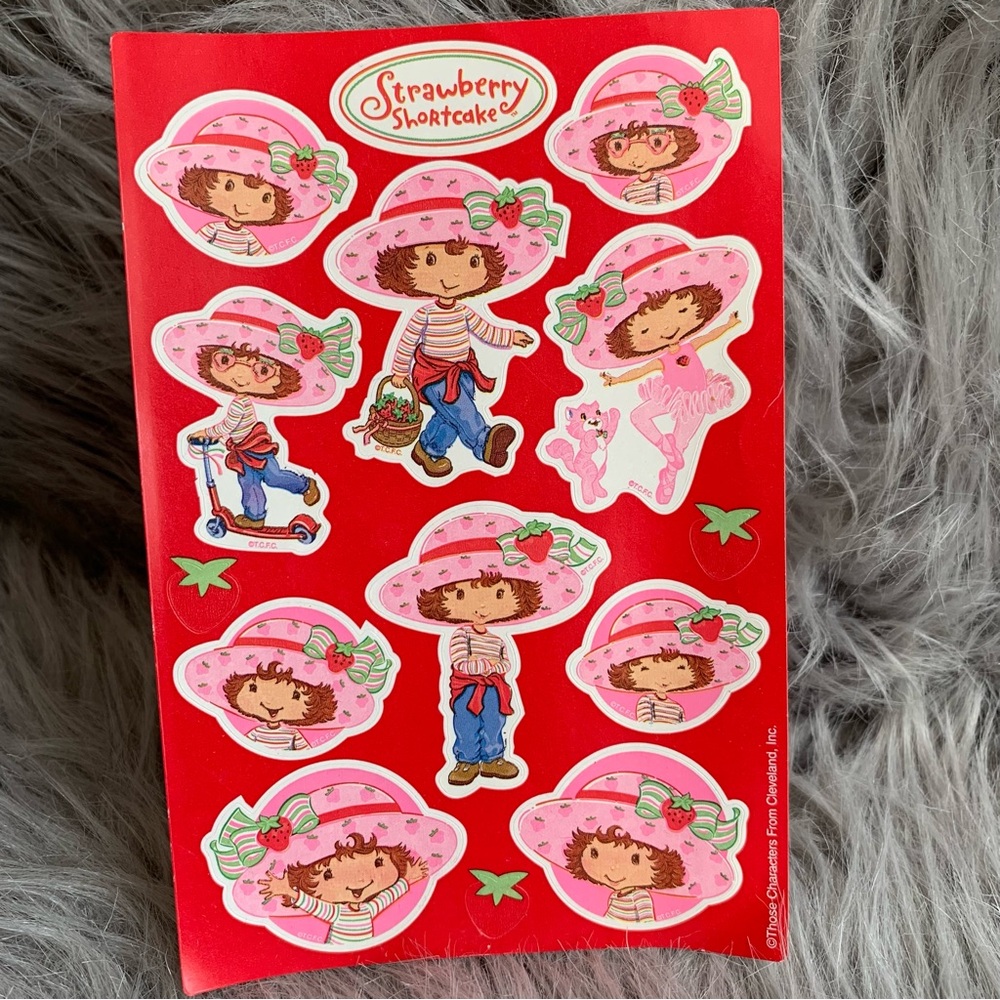 Strawberry Shortcake  90s sticker sheet